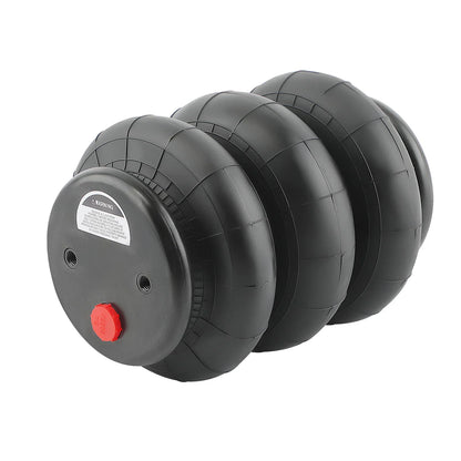 Pari Air Ride -kolmoispaljepussia, vakiokoko 2600 lb 1/2"npt yhden portin raskas käyttö
