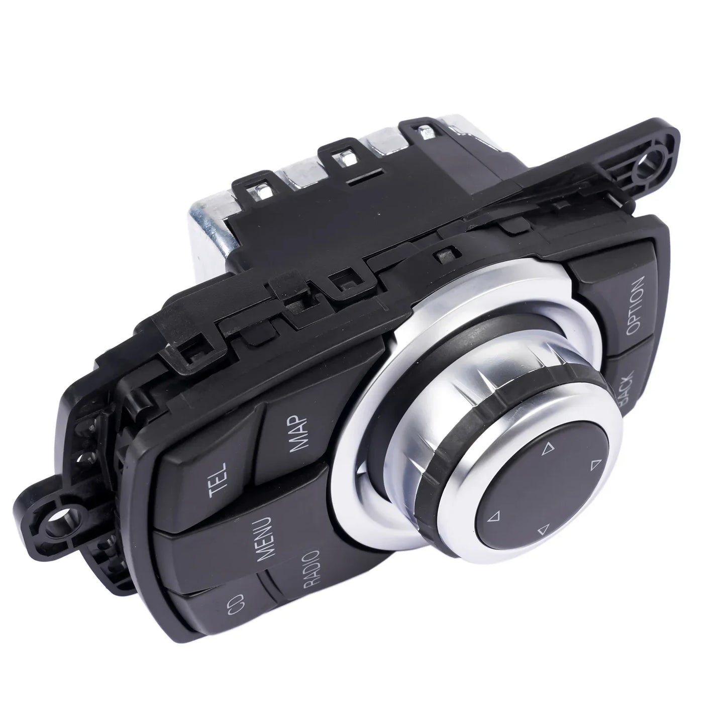 Czarny i srebrny system idrive controller bmw z przyciskami tel map radio model ap03 do nawigacji 61319253944