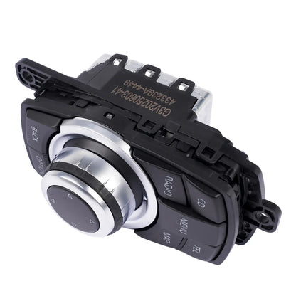 Czarny i srebrny system idrive controller do bmw ap03 z przyciskami radio cd menu map i regulacja glosnosci