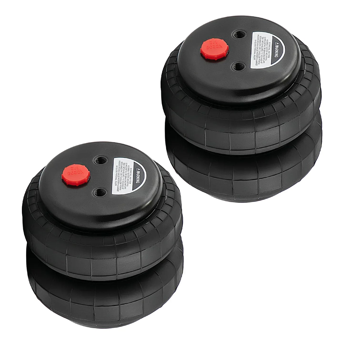 Coppia di airbag a sospensione da 2500 libbre 1/2 NPT - anteriore/posteriore