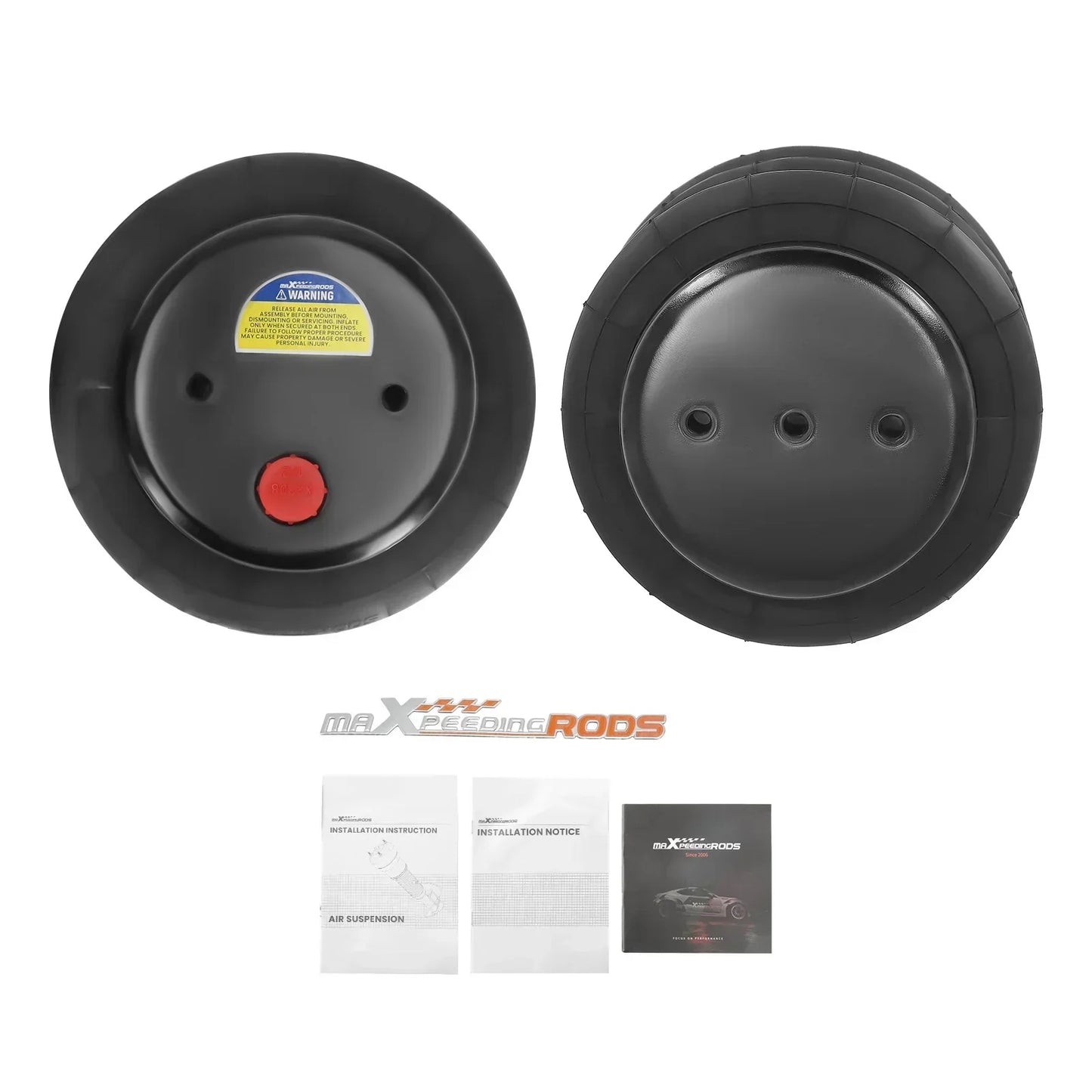 Coppia di airbag a sospensione da 2600 libbre, posteriori, 1/2-14 NPT