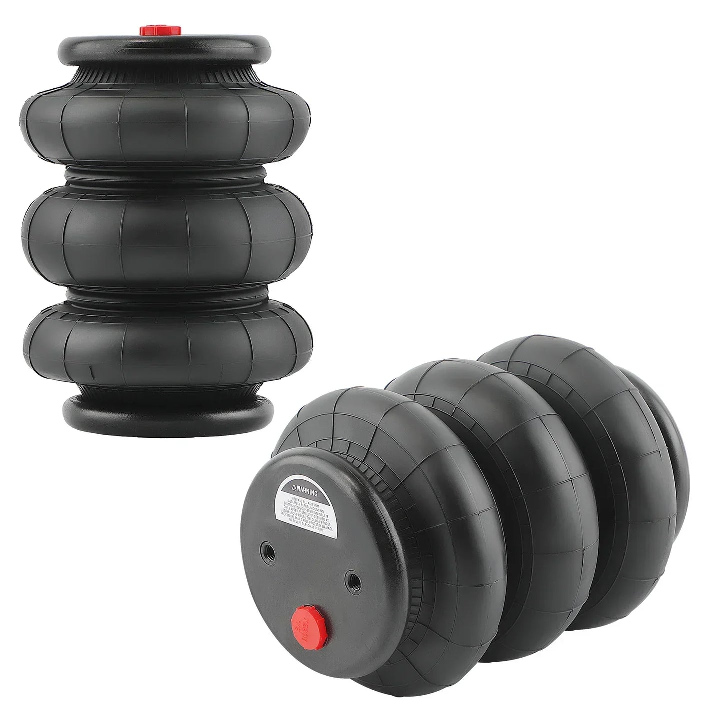 Pāris 2600 lb trīskāršu gaisa silfonu aizmugurē, 1/2 NPT