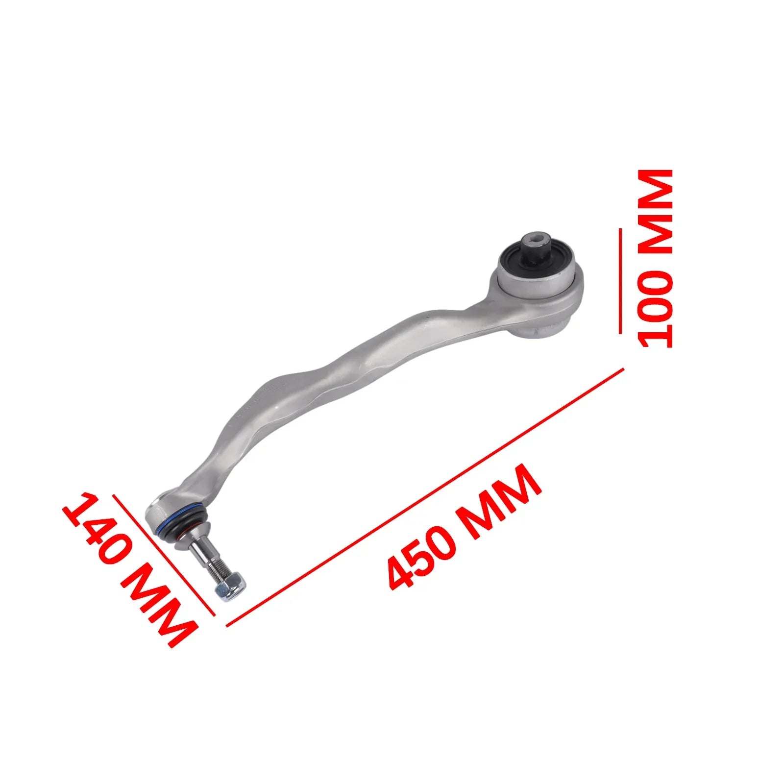 Srebrny metalowy przednich dolnych wahaczy z czarnymi gumowymi tulejami do bmw f20 f21 f22 f23 f30 f31 f32 f33 f34 f80 f83