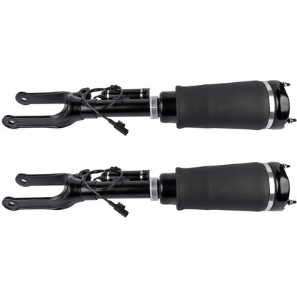 Czarne air suspension struts z gumowymi amortyzatorami i metalowymi mocowaniami do mercedes-benz m-klasse w164 cdi 4matic