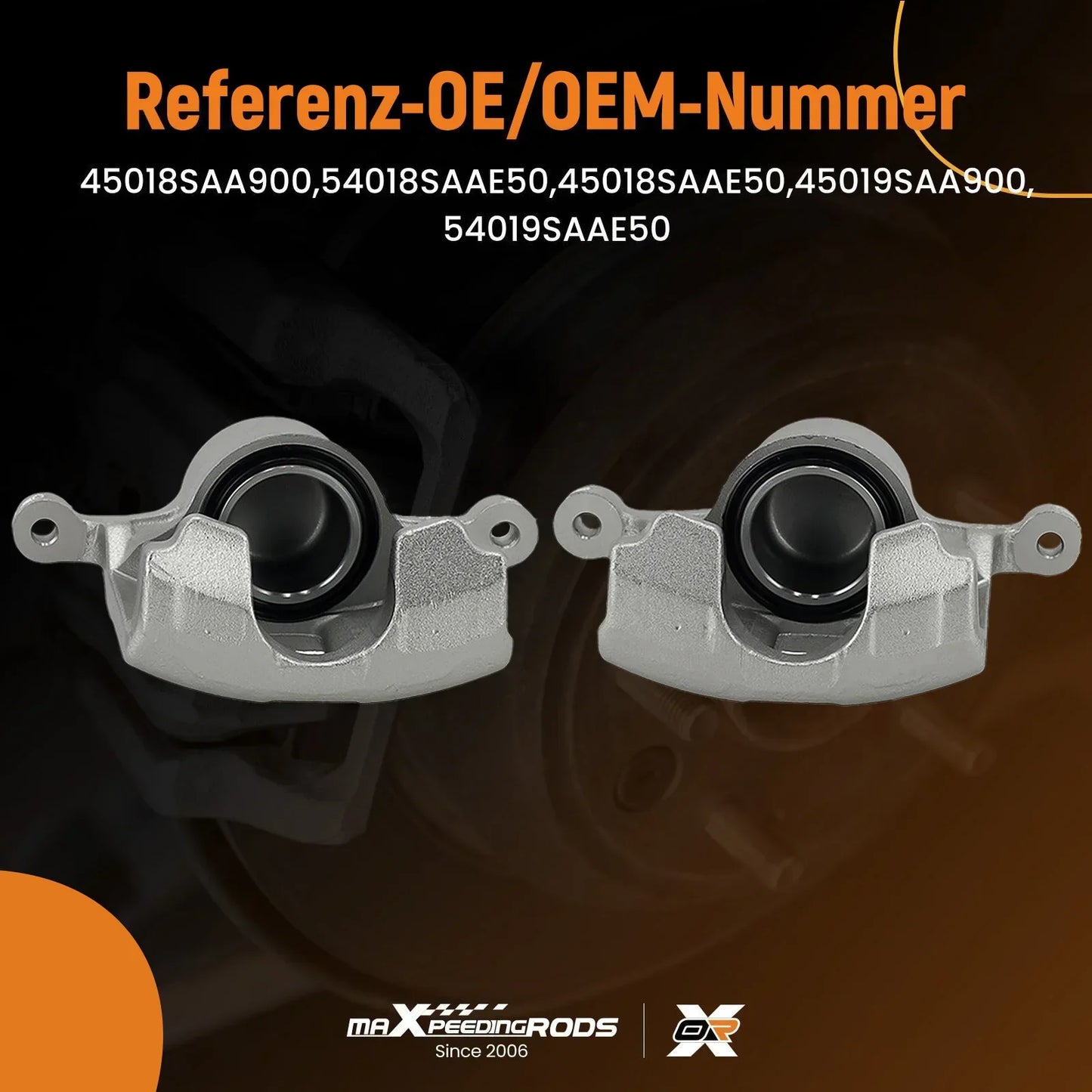 Ein Paar vordere Bremssättel Honda Jazz II 1.2–1.4 2002–2008