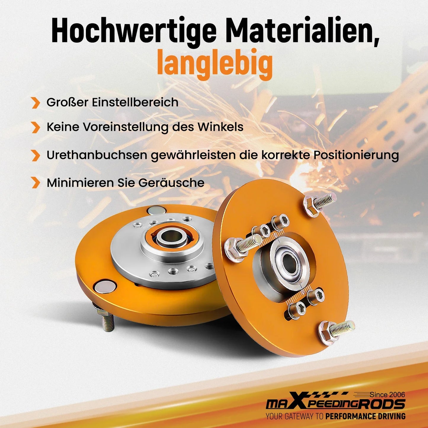 Paar Gewindefahrwerk Camber Plate Top Hat für BMW E36 3 Series 318 320 323 325 M3