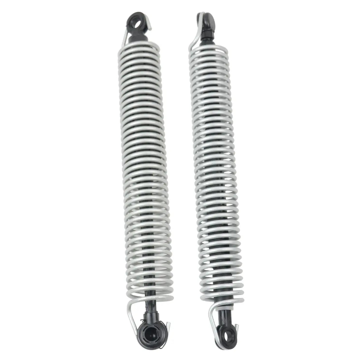 Paira sprężyn powrotnych klapy bagażnika BMW 5 F10 520d silver metal coil springs with black plastic caps