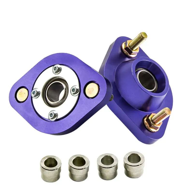 Para Tylnych Coilovers z Płytami Kątów Camber do BMW E30 E36 E46 Z3 Górne Mocowania do E36 318i 318is E46 Z3 Niebieskie