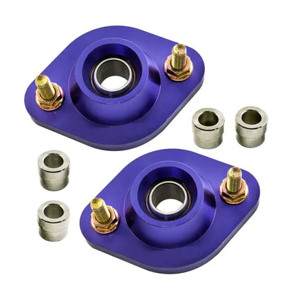 Para Tylnych Coilovers z Płytami Kątów Camber do BMW E30 E36 E46 Z3 Górne Mocowania do E36 318i 318is E46 Z3 Niebieskie