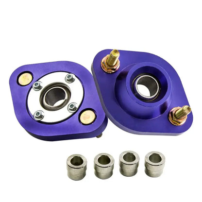 Para Tylnych Coilovers z Płytami Kątów Camber do BMW E30 E36 E46 Z3 Górne Mocowania do E36 318i 318is E46 Z3 Niebieskie