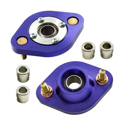 Para Tylnych Coilovers z Płytami Kątów Camber do BMW E30 E36 E46 Z3 Górne Mocowania do E36 318i 318is E46 Z3 Niebieskie