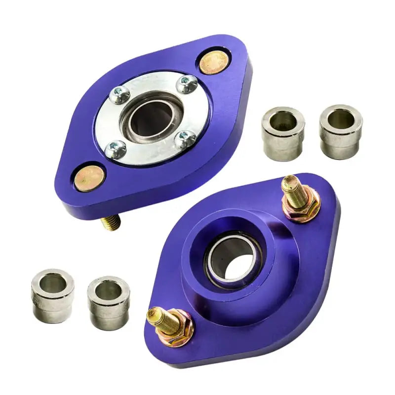 Para Tylnych Coilovers z Płytami Kątów Camber do BMW E30 E36 E46 Z3 Górne Mocowania do E36 318i 318is E46 Z3 Niebieskie