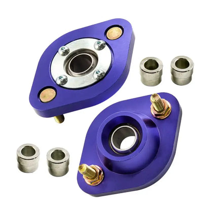 Para Tylnych Coilovers z Płytami Kątów Camber do BMW E30 E36 E46 Z3 Górne Mocowania do E36 318i 318is E46 Z3 Niebieskie