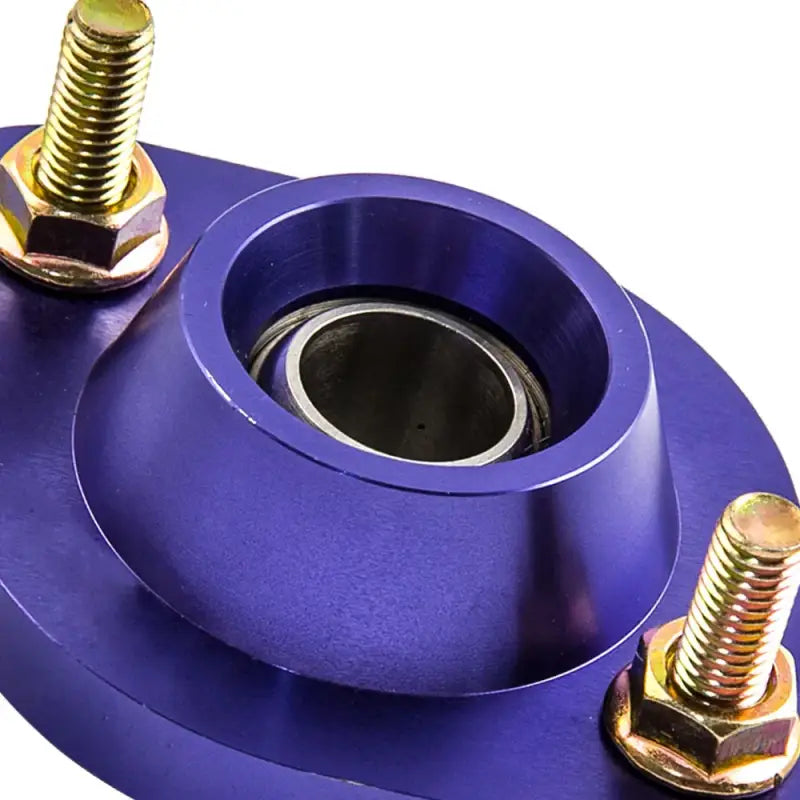 Para Tylnych Coilovers z Płytami Kątów Camber do BMW E30 E36 E46 Z3 Górne Mocowania do E36 318i 318is E46 Z3 Niebieskie