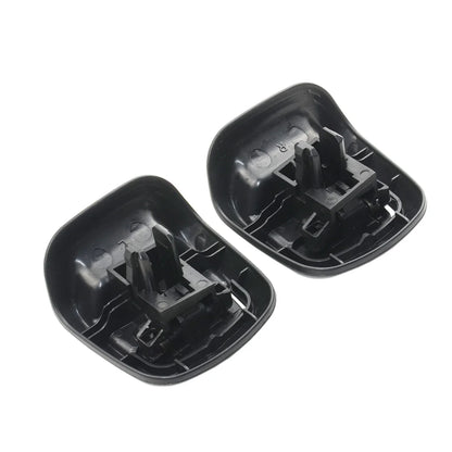 Czarne plastikowe osłony uchwytów do pochylania przednich foteli ford fiesta mk6 2002-2008 z mechanizmem montażowym