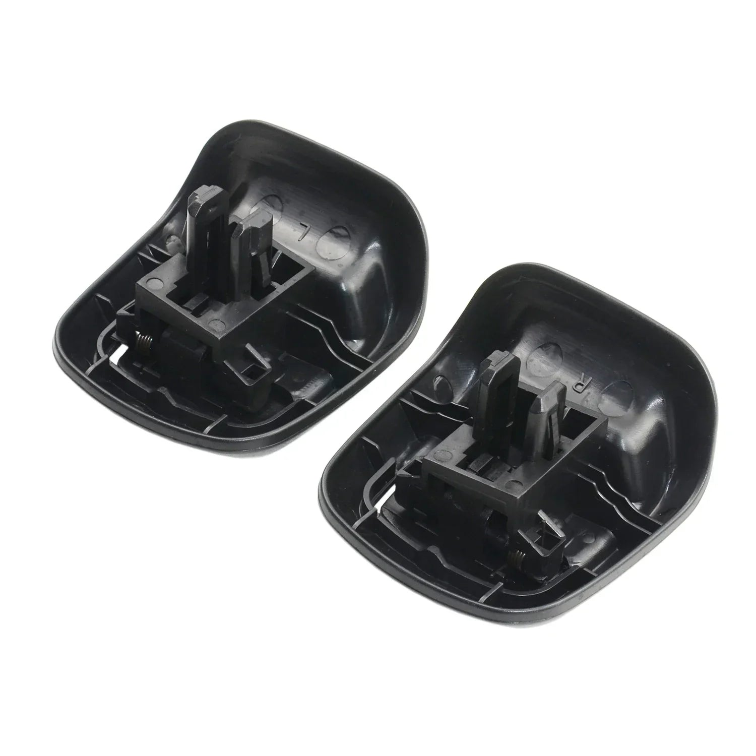 Czarne plastikowe osłony uchwytów drzwi z mechanicznymi elementami do ford fiesta mk6 2002-2008 z tyłu