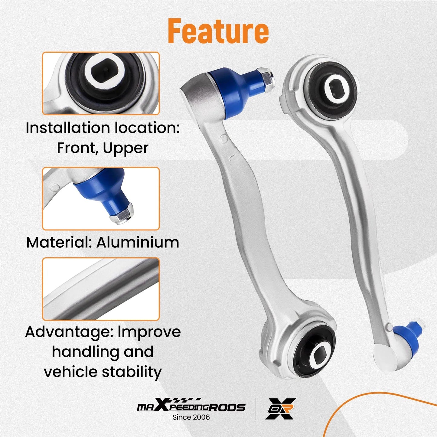 Pair Control Arm Front for Mercedes C-E-class SLK W203  W204 S203 C207