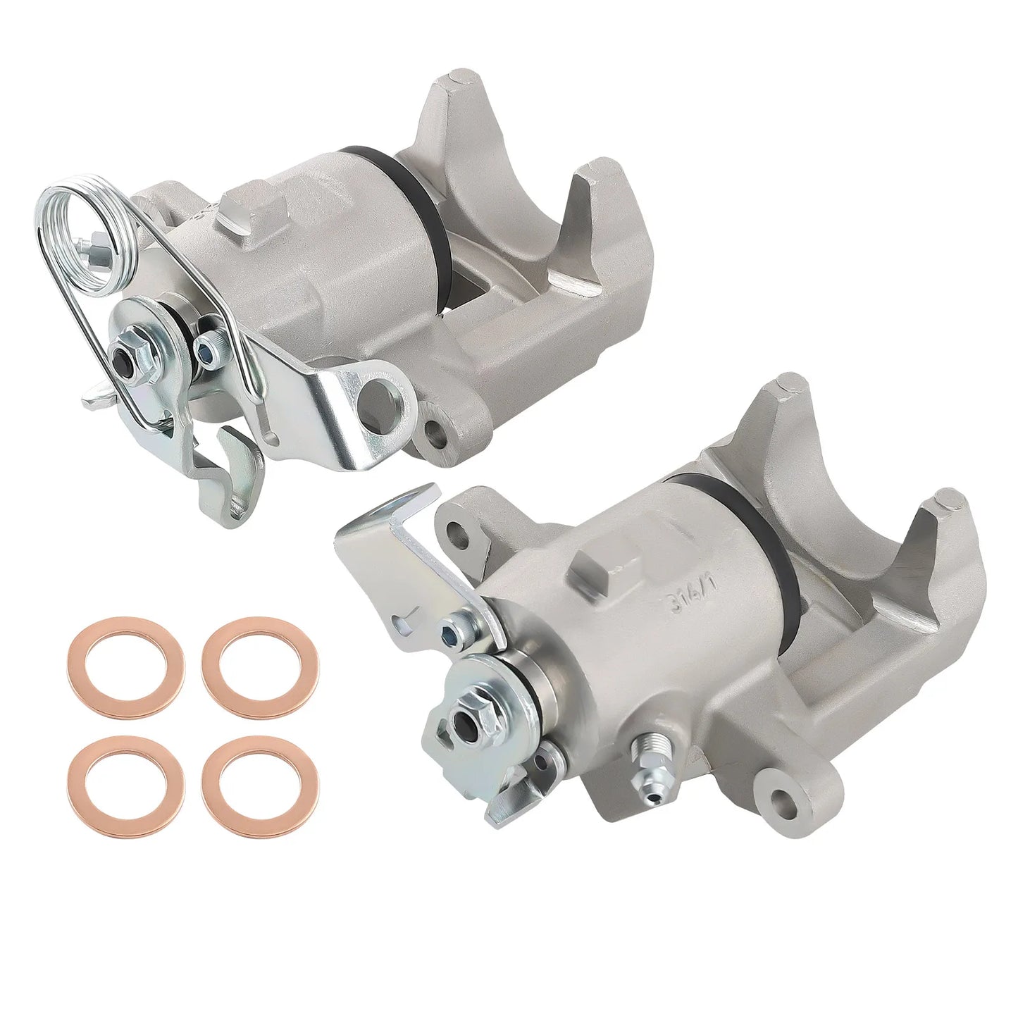 Pair Rear Brake Calipers for Audi A3 TT SEAT LEON VW BORA 1J0615424B 1J0615423B