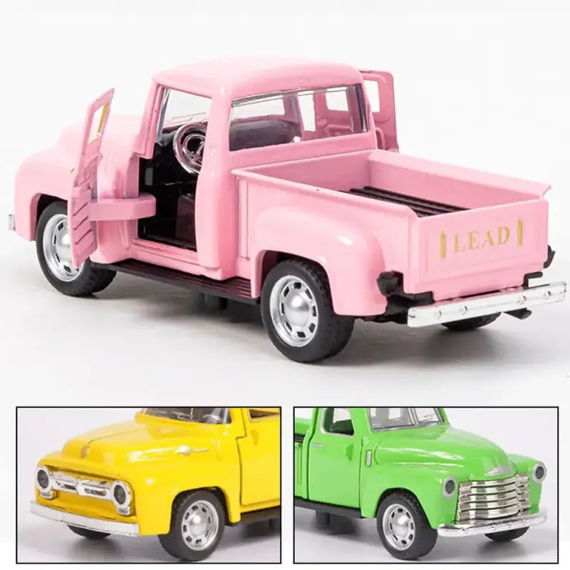 Klasyczny Pickup 1:32 – Metalowy Model Samochodu Z Mechanizmem Cofania