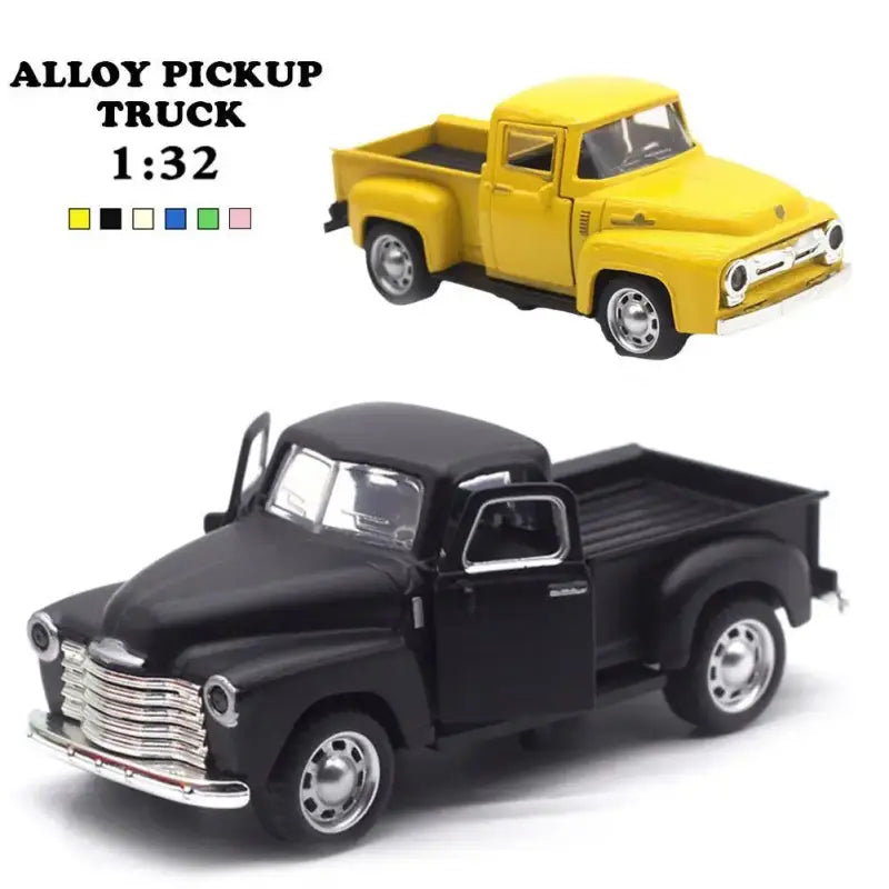 Klasyczny Pickup 1:32 – Metalowy Model Samochodu Z Mechanizmem Cofania