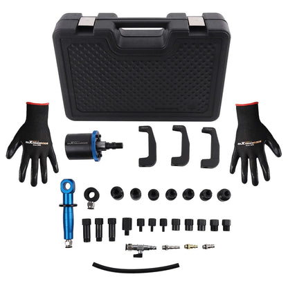 Extractor de inyectores diésel neumático - juego de 19 adaptadores