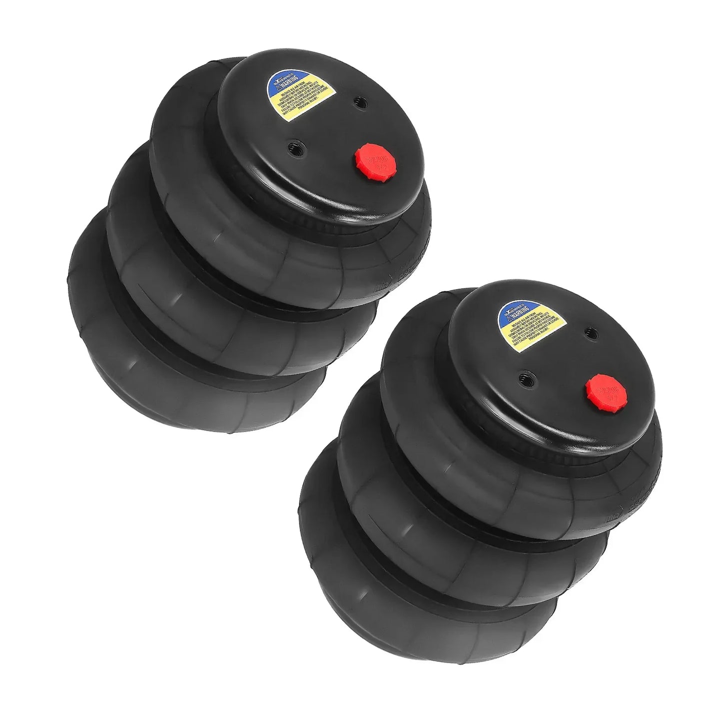 Pari raskaan kuorma-auton ilmapaljepussia, vakiomalli, 2600 lb 1/2"npt yksiportti
