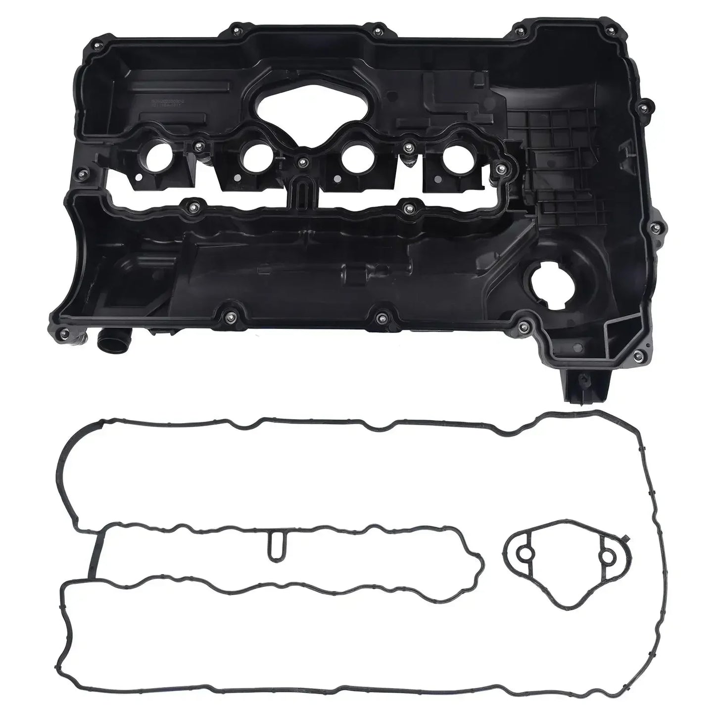 Czarna plastikowa pokrywa zaworów silnika zintegrowana z uszczelką do bmw serii e60 e61 e81 e82