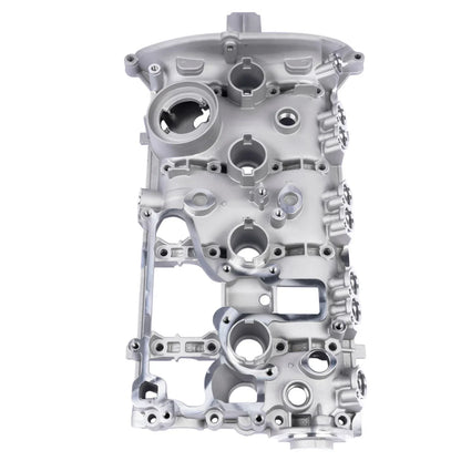 Srebrna metaliczna pokrywa zaworów silnika audi a4 a5 a6 q5 tt 2.0 tfsi z precyzyjnymi otworami na śruby dla cdnc engines audi