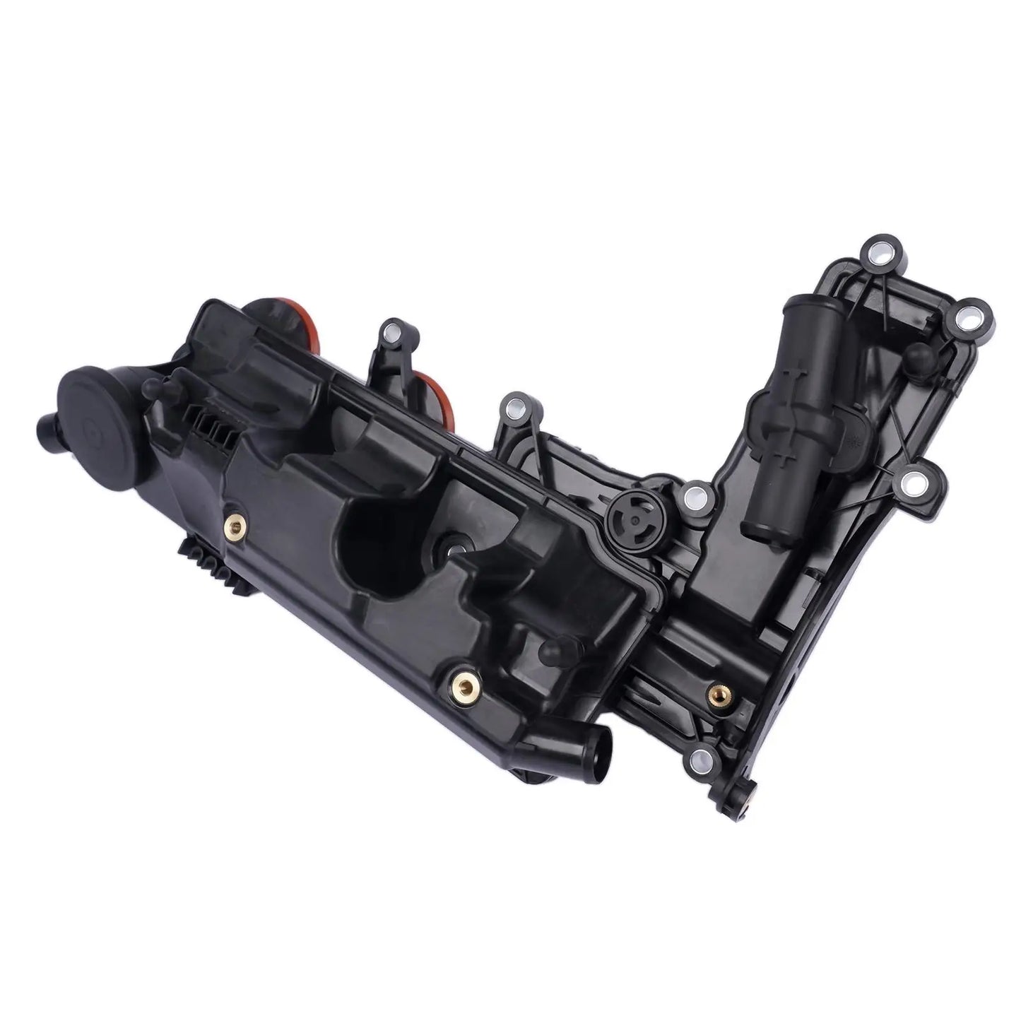 Czarna plastikowa pokrywa zaworów silnika zintegrowana z misą olejową do rover evoque l538 camshaft valve cover