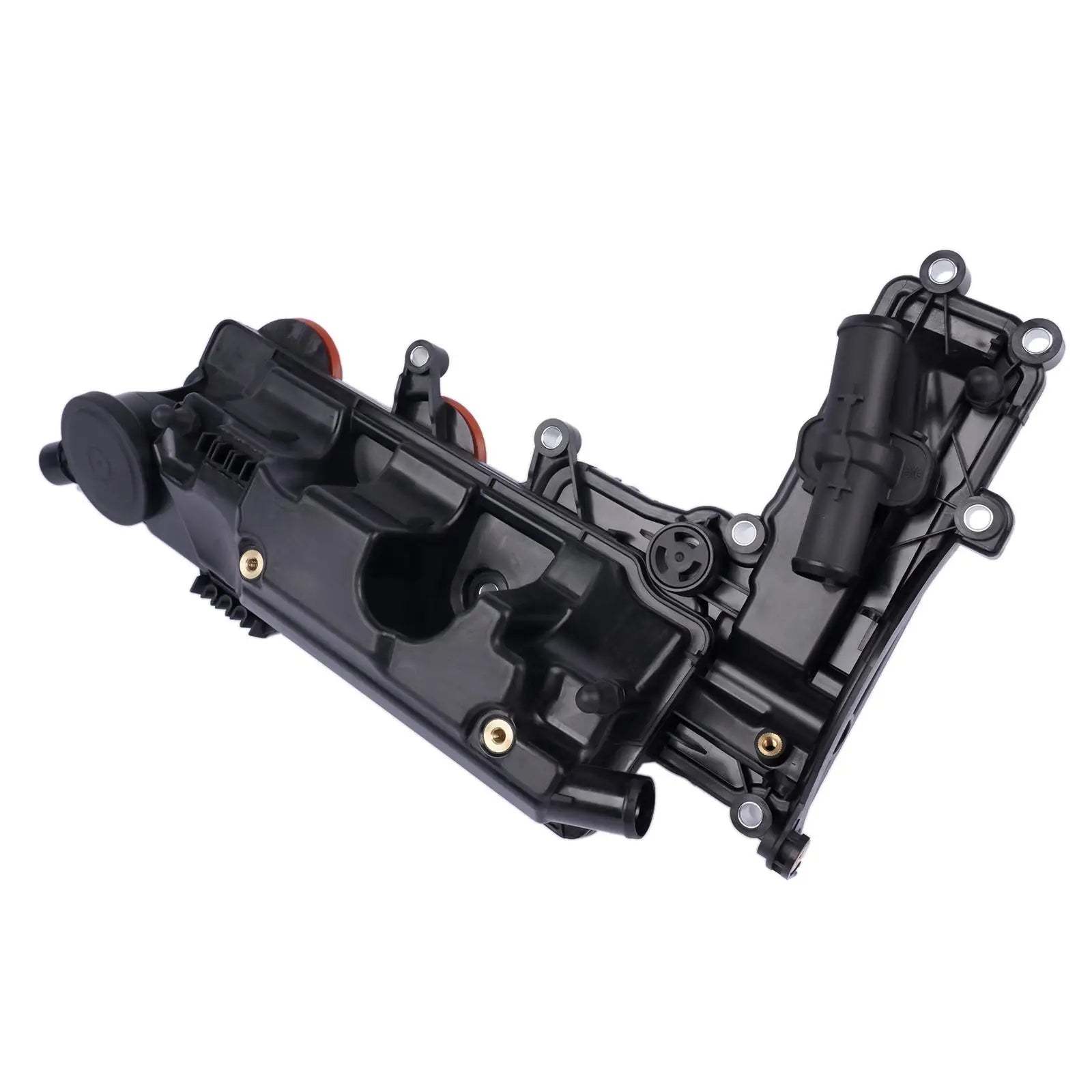 Czarna plastikowa pokrywa zaworów silnika zintegrowana z misą olejową do rover evoque l538 camshaft valve cover