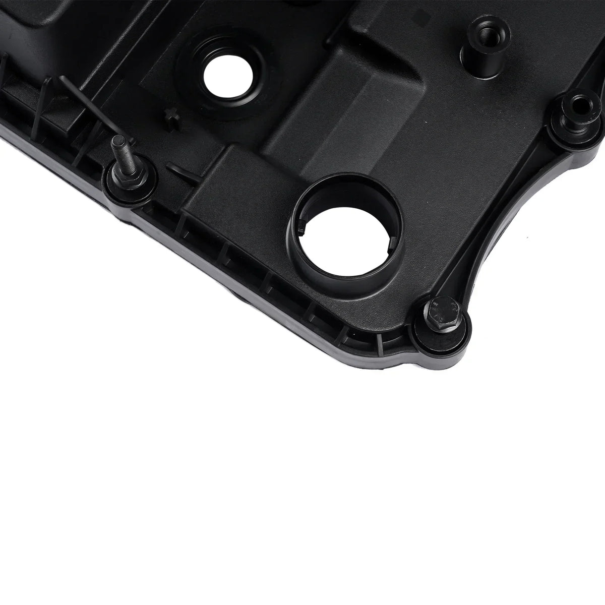 Czarna plastikowa miska olejowa silnika z gwintowanymi mocowaniami do ford transit mk7 bk2q6k271ak valve cover with gasket