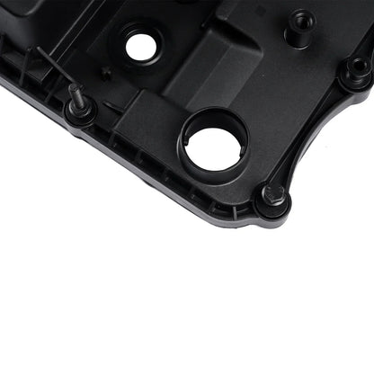 Czarna plastikowa miska olejowa silnika z gwintowanymi mocowaniami do ford transit mk7 bk2q6k271ak valve cover with gasket