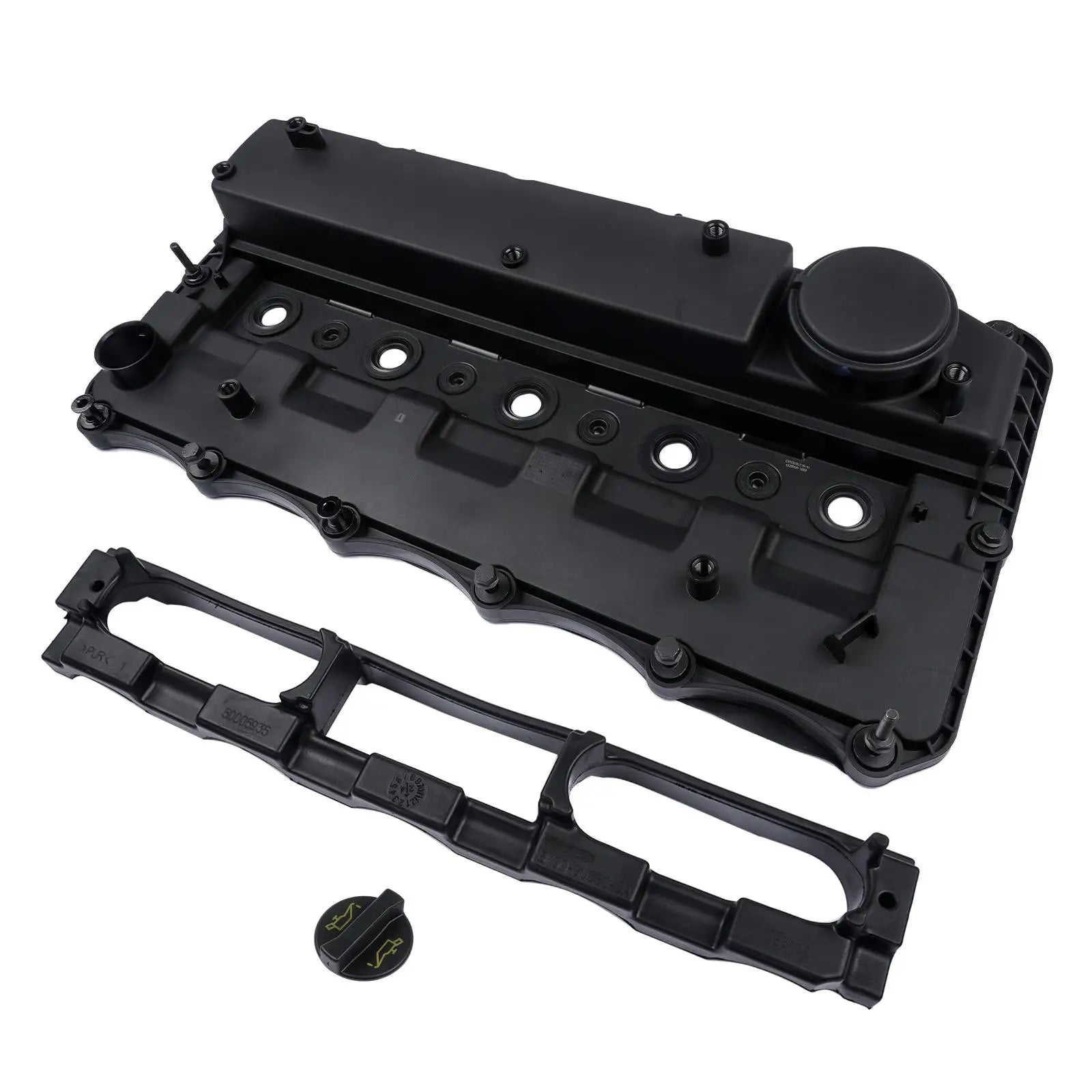 Czarny plastikowy zestaw uszczelek pokrywy zaworu i miski olejowej do ford ranger tdci 4x4 pokrywa zaworu