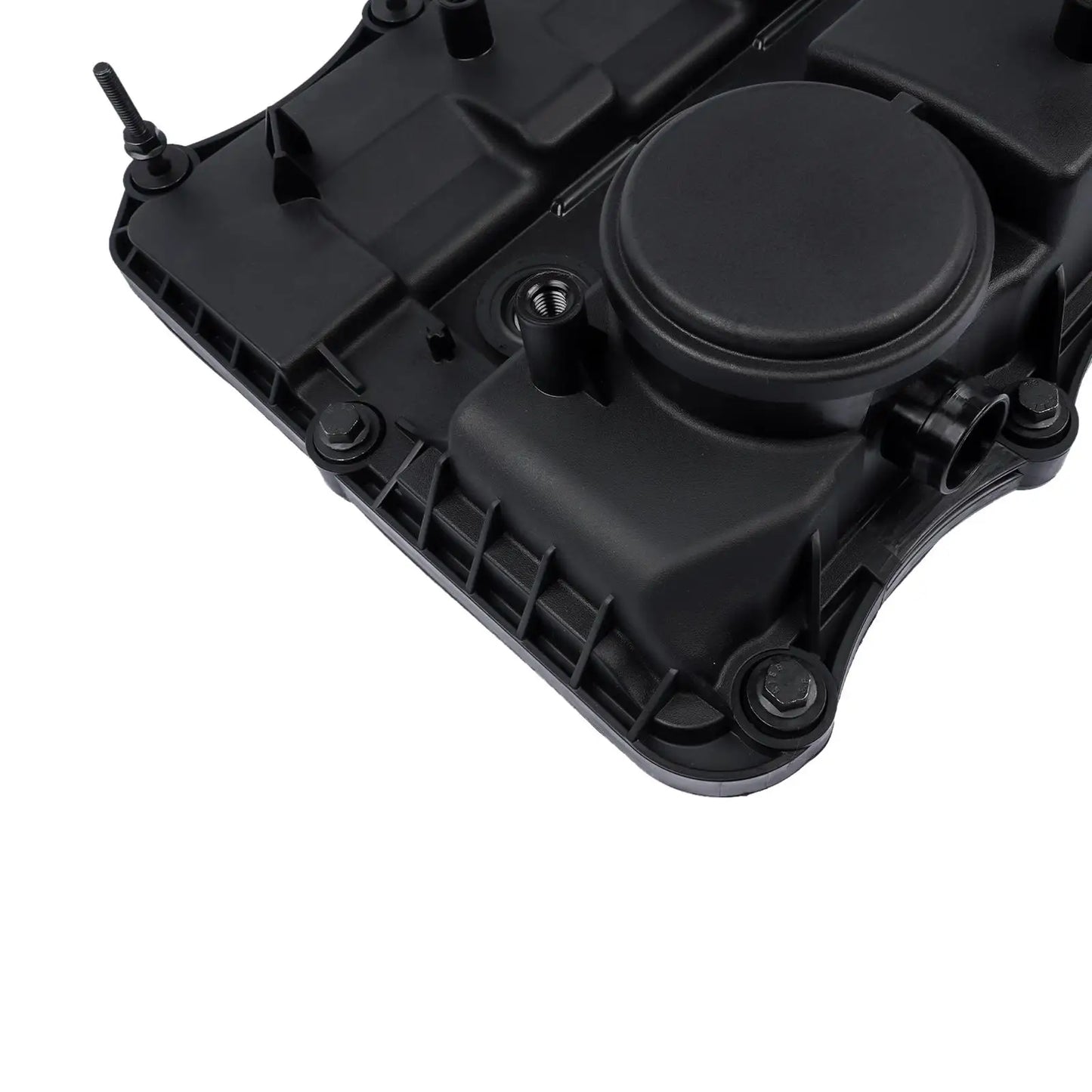 Czarna plastikowa pokrywa zaworu zintegrowana z uszczelką i śrubami montażowymi do ford ranger tdci 4x4