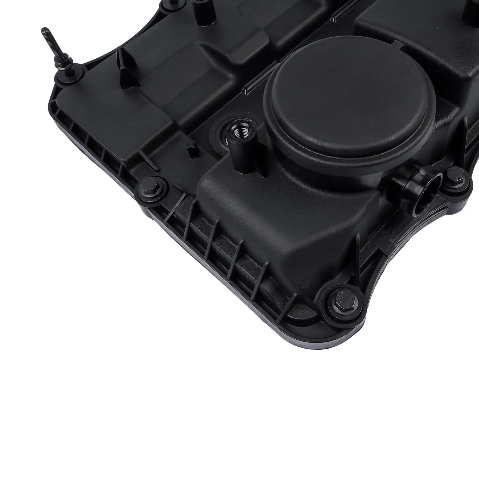 Czarna plastikowa pokrywa zaworu zintegrowana z uszczelką i śrubami montażowymi do ford ranger tdci 4x4