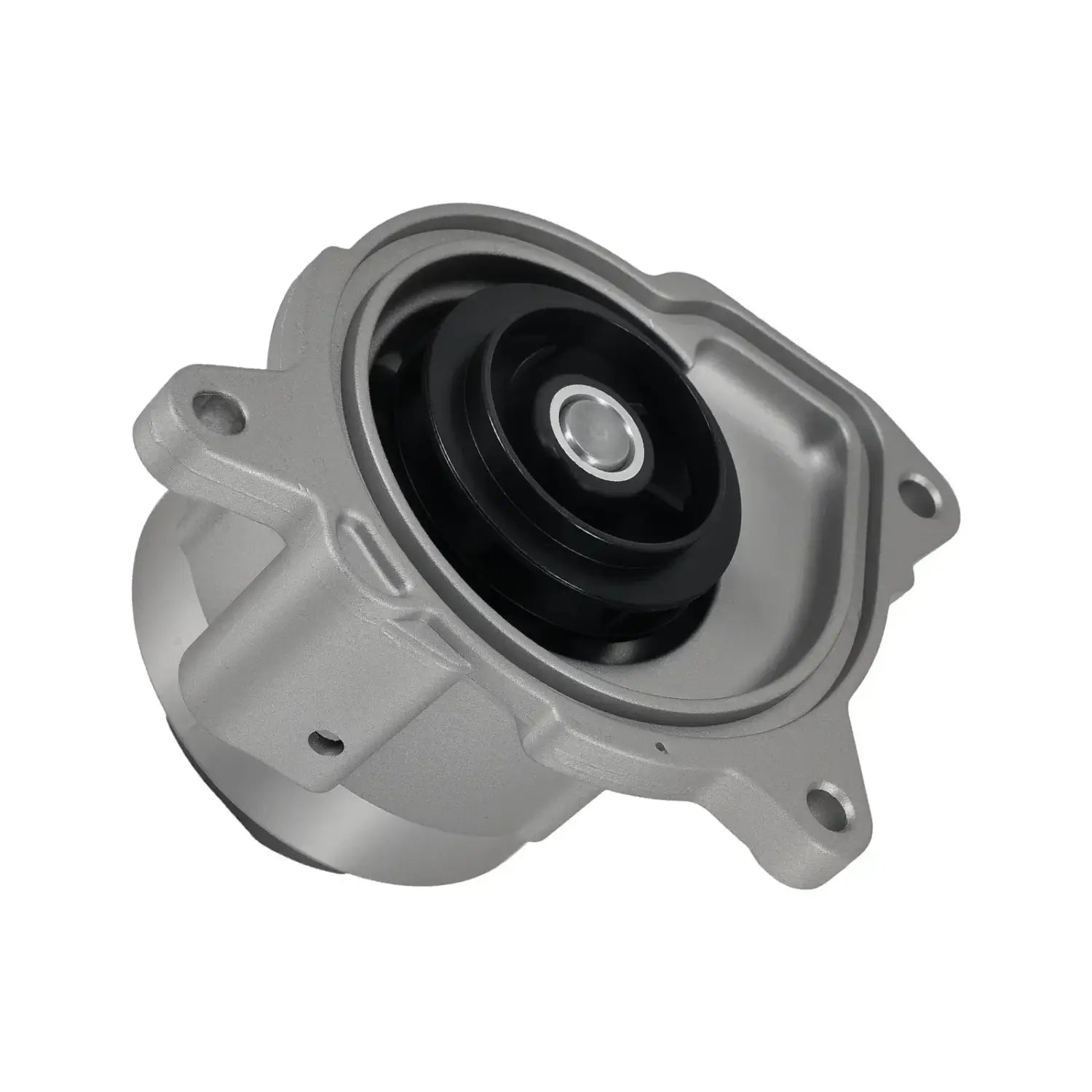 Szara metalowa pompa chłodzenia silnika 03f121004ex z czarną gumową uszczelką i łożyskiem centralnym do vw caddy touran