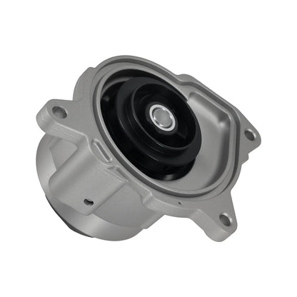 Szara metalowa pompa chłodzenia silnika 03f121004ex z czarną gumową uszczelką i łożyskiem centralnym do vw caddy touran