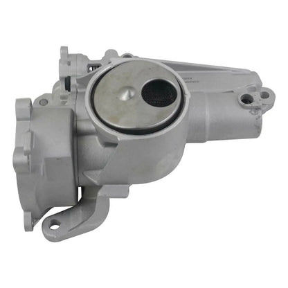 Srebrna metalowa pompa oleju z widocznymi elementami wewnętrznymi do mini r55 r56 r57 peugeot 207 308 citroen c3 c4