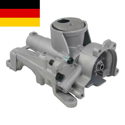 Szara metaliczna pompa oleju ap03 11417576012 do mini r55 r56 r57 z cylindryczną obudową i wieloma punktami montażowymi