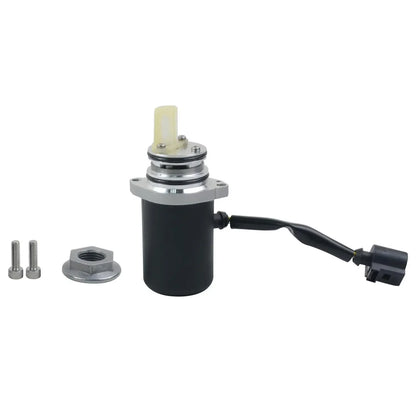 Czarna cylindryczna pompa oleju dyferencjału z chromowanymi elementami i czarnym złączem elektrycznym do volvo s60 s80 v50
