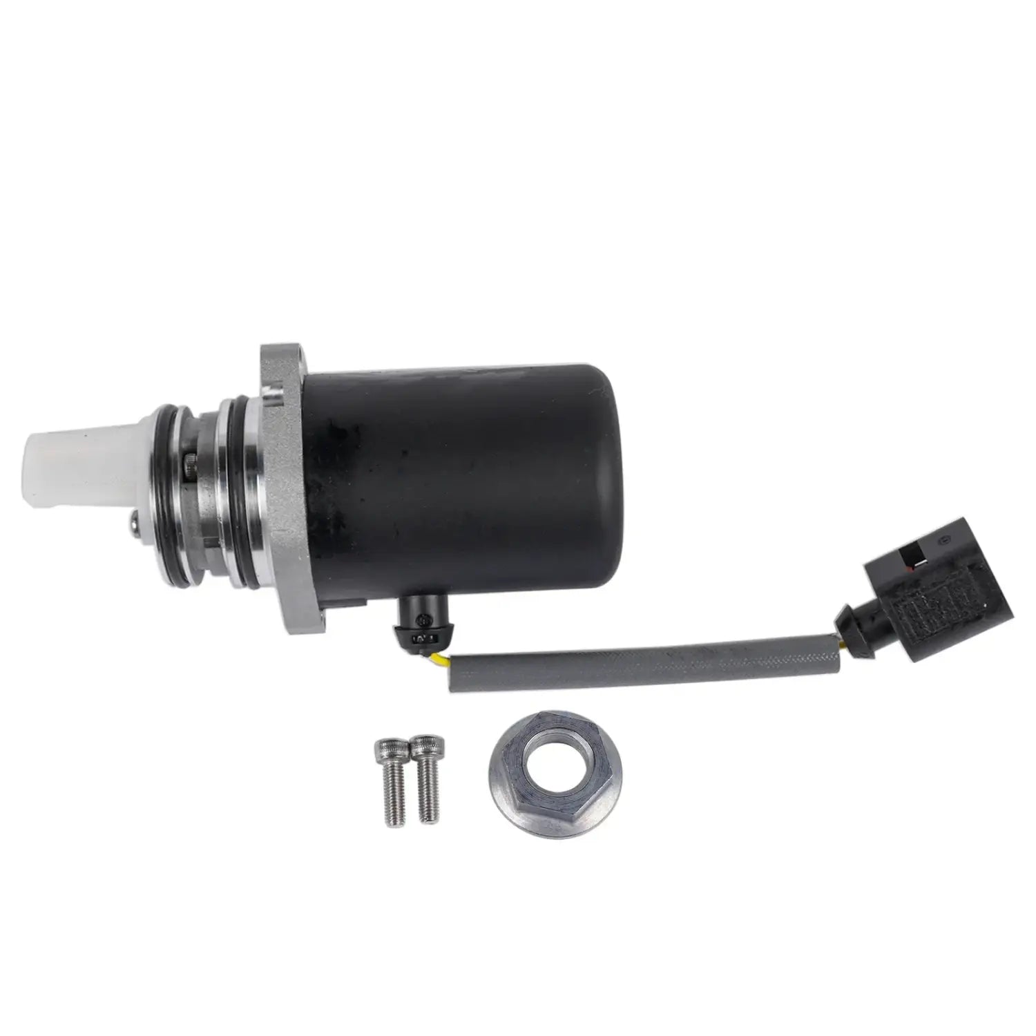 Czarny cylindryczny pompa oleju do układu różnicowego z srebrnymi elementami i szarą wiązką do volvo s40 s60 s80 v70
