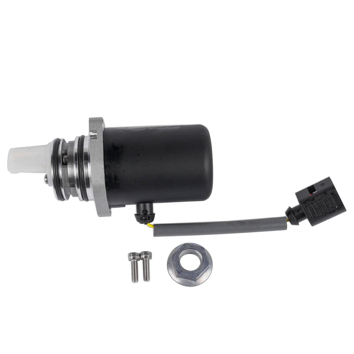 Czarny cylindryczny pompa oleju do układu różnicowego z srebrnymi elementami i szarą wiązką do volvo s40 s60 s80 v70