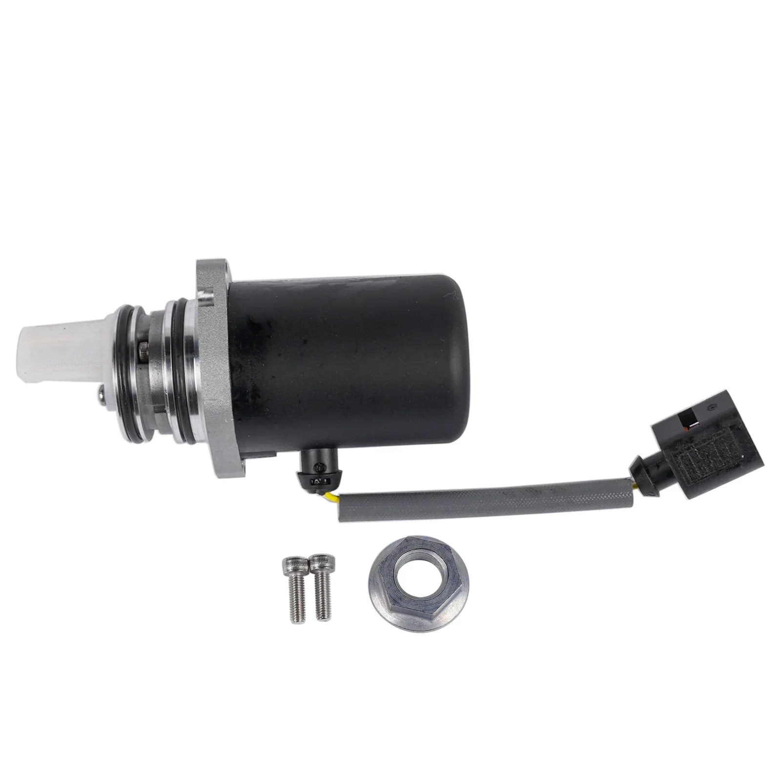 Czarny cylindryczny pompa oleju do układu różnicowego z srebrnymi elementami i szarą wiązką do volvo s40 s60 s80 v70
