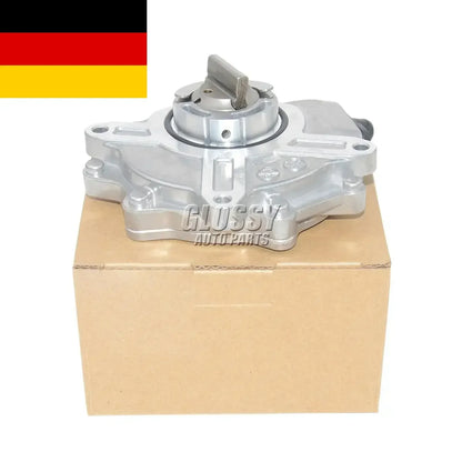 Srebrna metaliczna pompa próżniowa brake servo z osią centralną i mocowaniami do bmw serii e46 e81 318i 320i