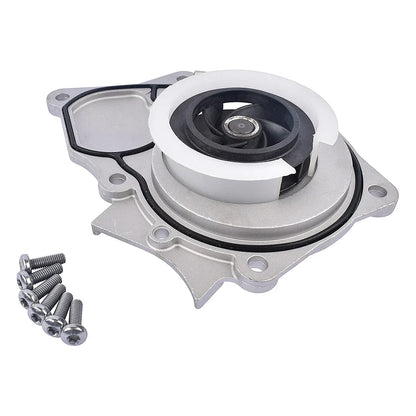Ap01 srebrna pompa wodna do silnika z aluminium z czarnym wirnikiem i białą obudową dla audi vw cpra cpka 06k121011b