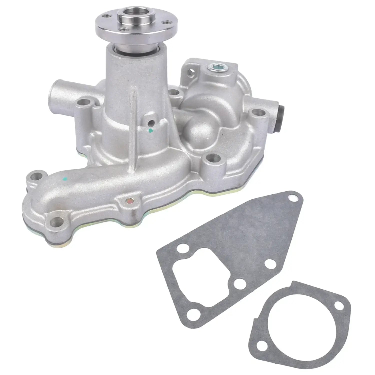 Srebrna aluminiowa pompa wody z dwiema uszczelkami pompa dla yanmar 3d82 numer części 11981042001