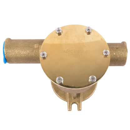 Pompa wody morskiej volvo penta z brassowym wodomierzem i niebieskimi końcówkami rur do modelu ad31l-a
