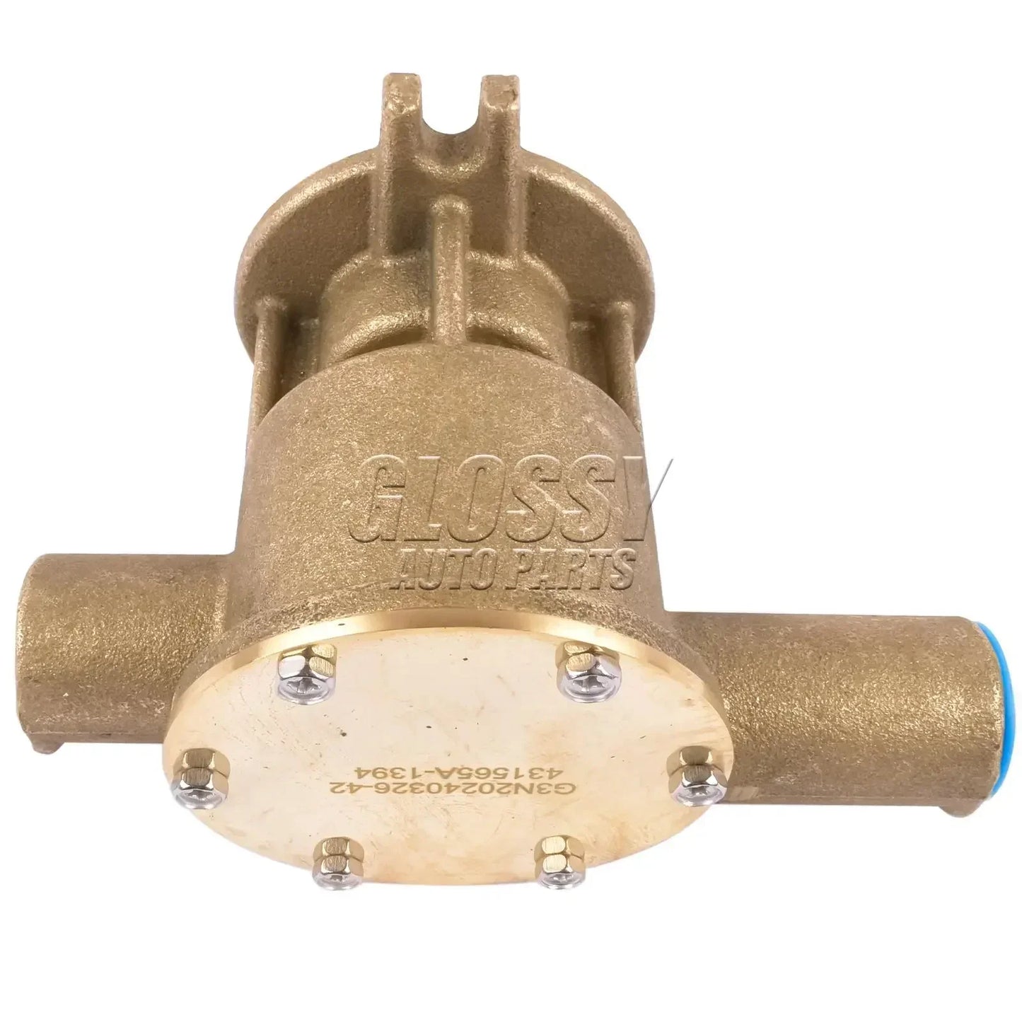 Brązowa pompa wody morskiej volvo penta ap03 z niebieską uszczelką gumową i tłoczeniem glossy auto parts