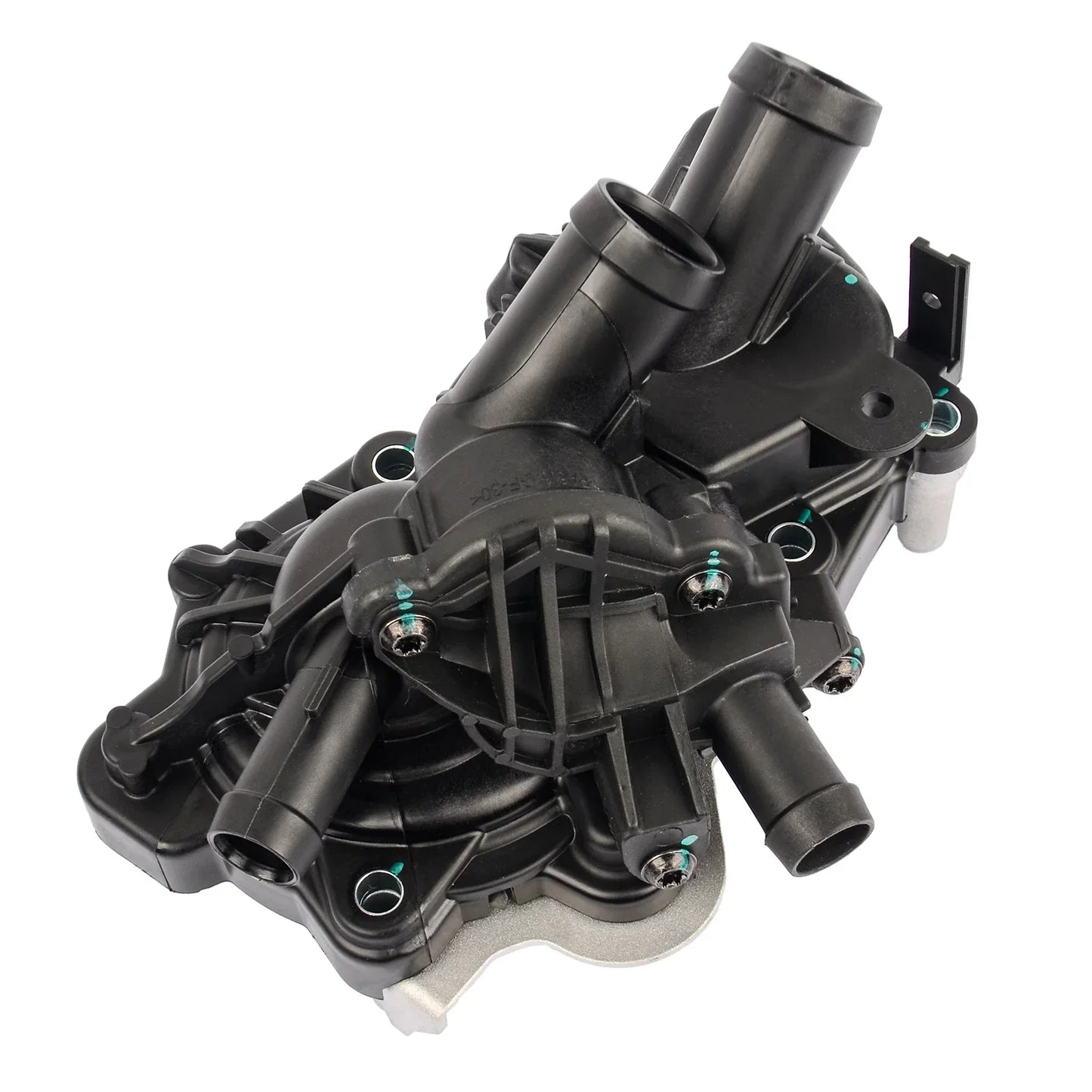Czarna plastikowa pompa wody do volkswagen audi skoda z metalowym mocowaniem i gwintowanymi portami 04e121600d 04e121600h 04c121600k