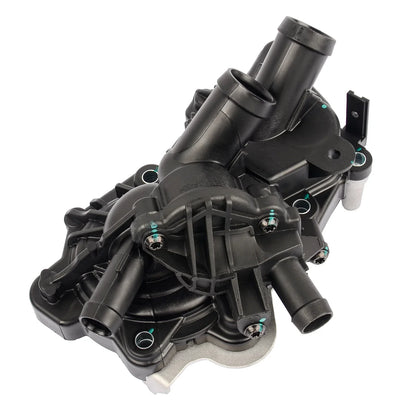Czarna plastikowa pompa wody do volkswagen audi skoda z metalowym mocowaniem i gwintowanymi portami 04e121600d 04e121600h 04c121600k